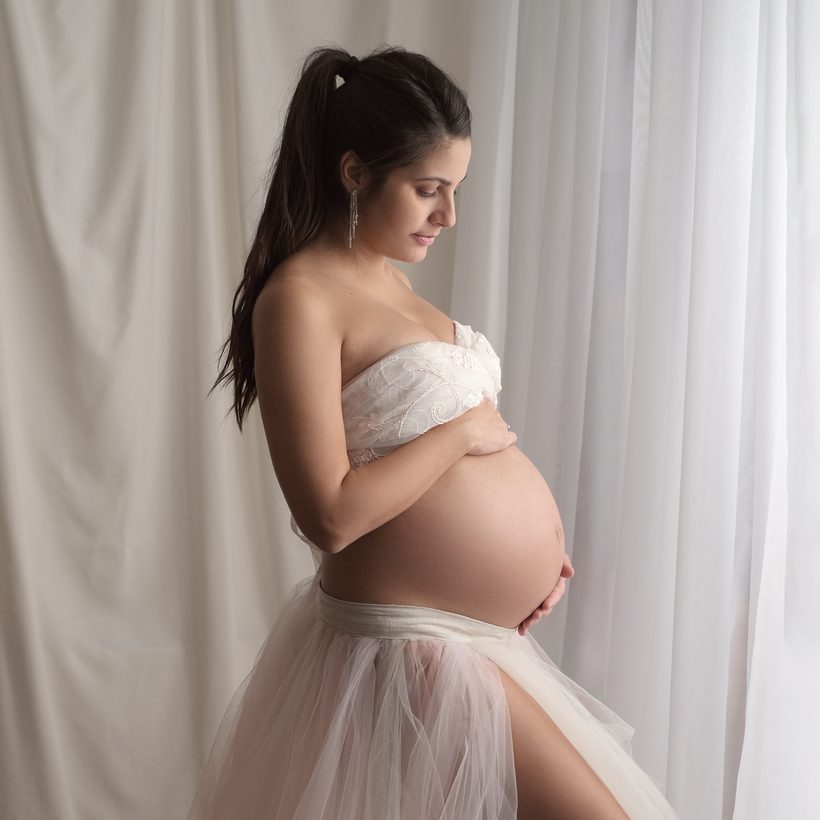 Servizio gravidanza stile romantico