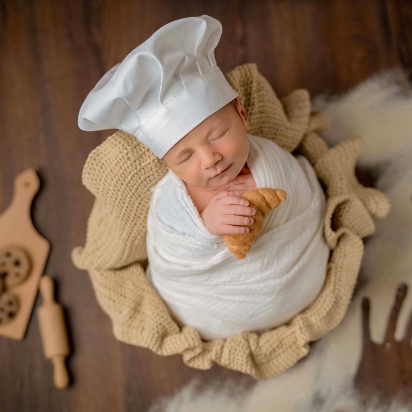 Servizio neonato a tema